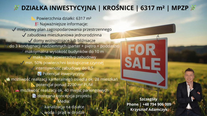 Działka Sprzedaż Krośnice Kolejowa 7